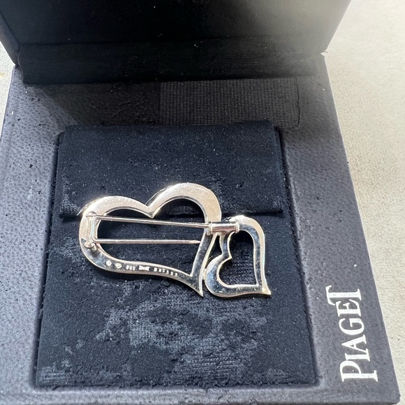 %100 Authentic Piaget 18k Solid White Gold Diamond Brooch/Necklace - Picture 6 of 8